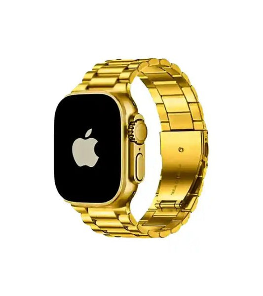 Apple Logo Gold Series Ultra Smart Watch 46mm