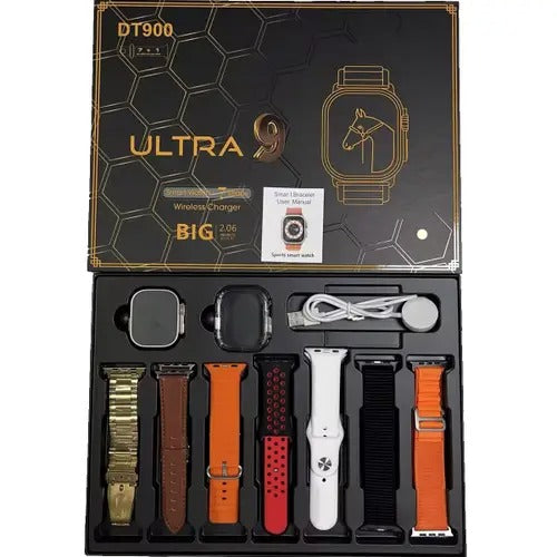 Dt900 Ultra Smart Watch With 7 Straps