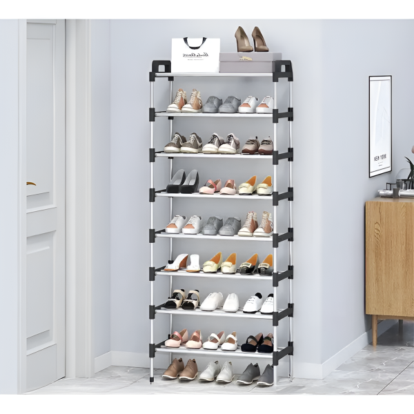 Tier Shoe Rack, Free Standing Shoe Racks, Stackable Shoe Rack With Side Support For Indoor & Outdoor